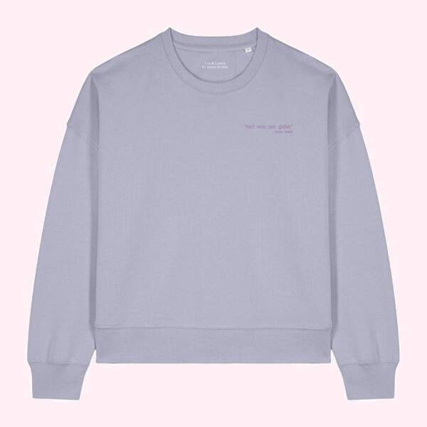 Lea sweater - quote "Het was per geluk" Thumbnail